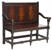 ENGLISH PANELED FLORAL MOTIF O