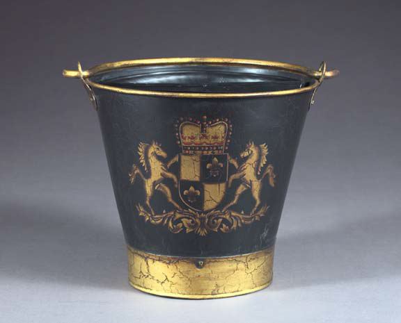 English Parcel-Gilt Tole-Peinte