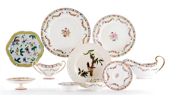 English partial dinner service