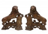 ENGLISH PATINATED BRONZE LION