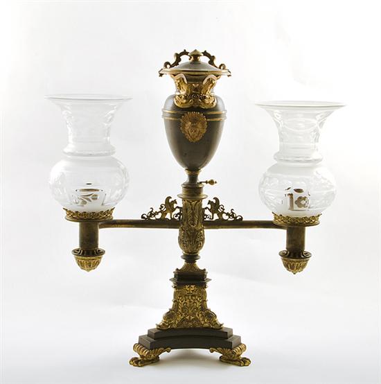 English patinated gilt-bronze