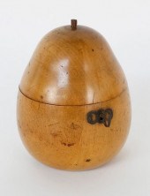ENGLISH PEAR FORM TEA CADDY, 1
