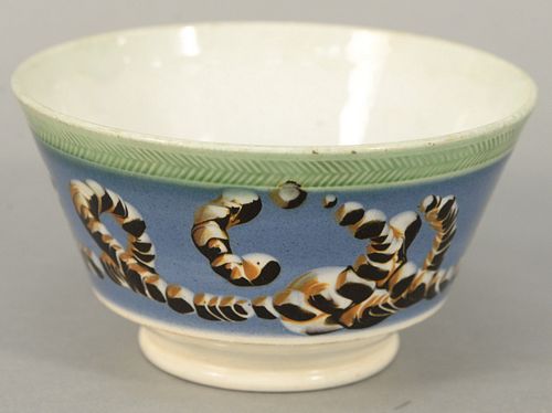 ENGLISH PEARLWARE BOWL WITH