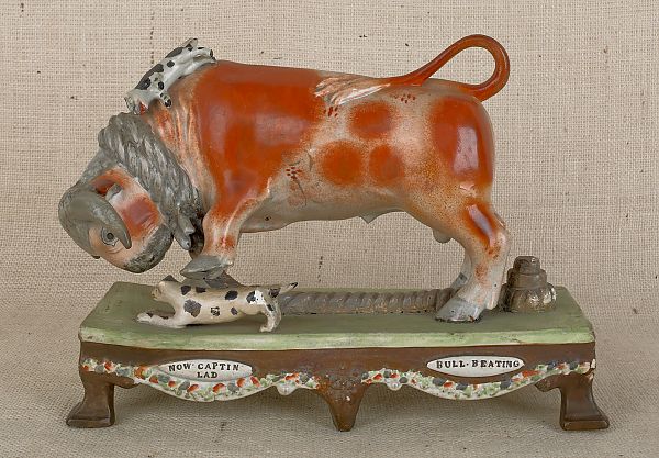 English pearlware bull early 19th