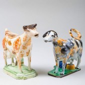 ENGLISH PEARLWARE COW FORM CRE