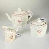 ENGLISH PEARLWARE TEA SET 18th
