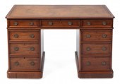 ENGLISH PEDESTAL DESK LATE 19T