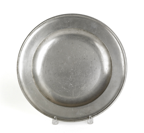 English pewter charger ca. 1800