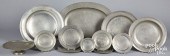 ENGLISH PEWTER CHARGERS, PLATT