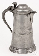 ENGLISH PEWTER FLAGON, CA. 180
