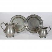 English Pewter Pitchers and Ch