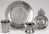 ENGLISH PEWTER PLATE, TOGETHER