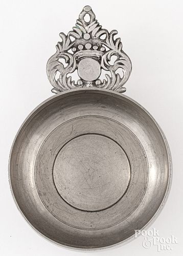 ENGLISH PEWTER PORRINGER, C.