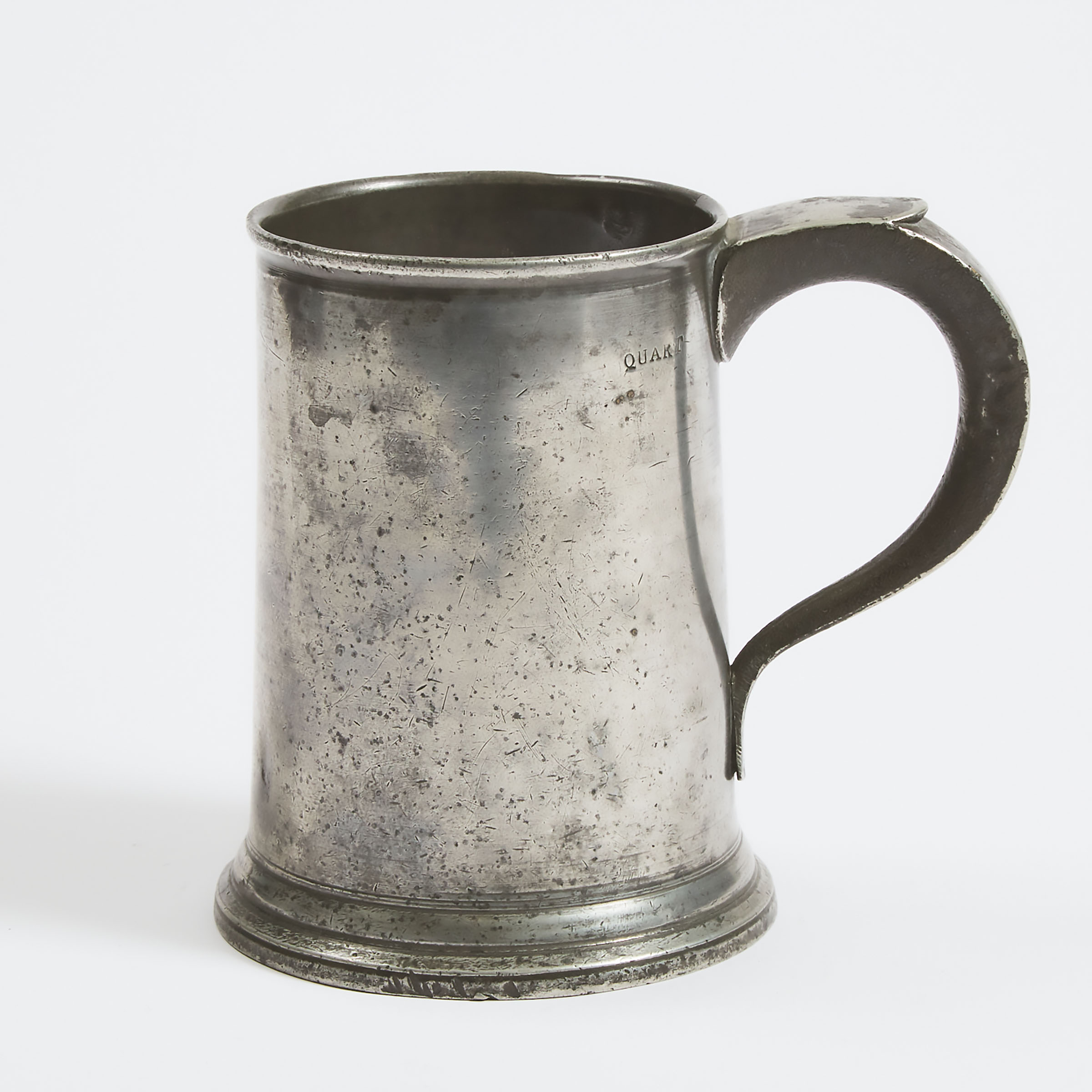English Pewter Straight Sided Quart