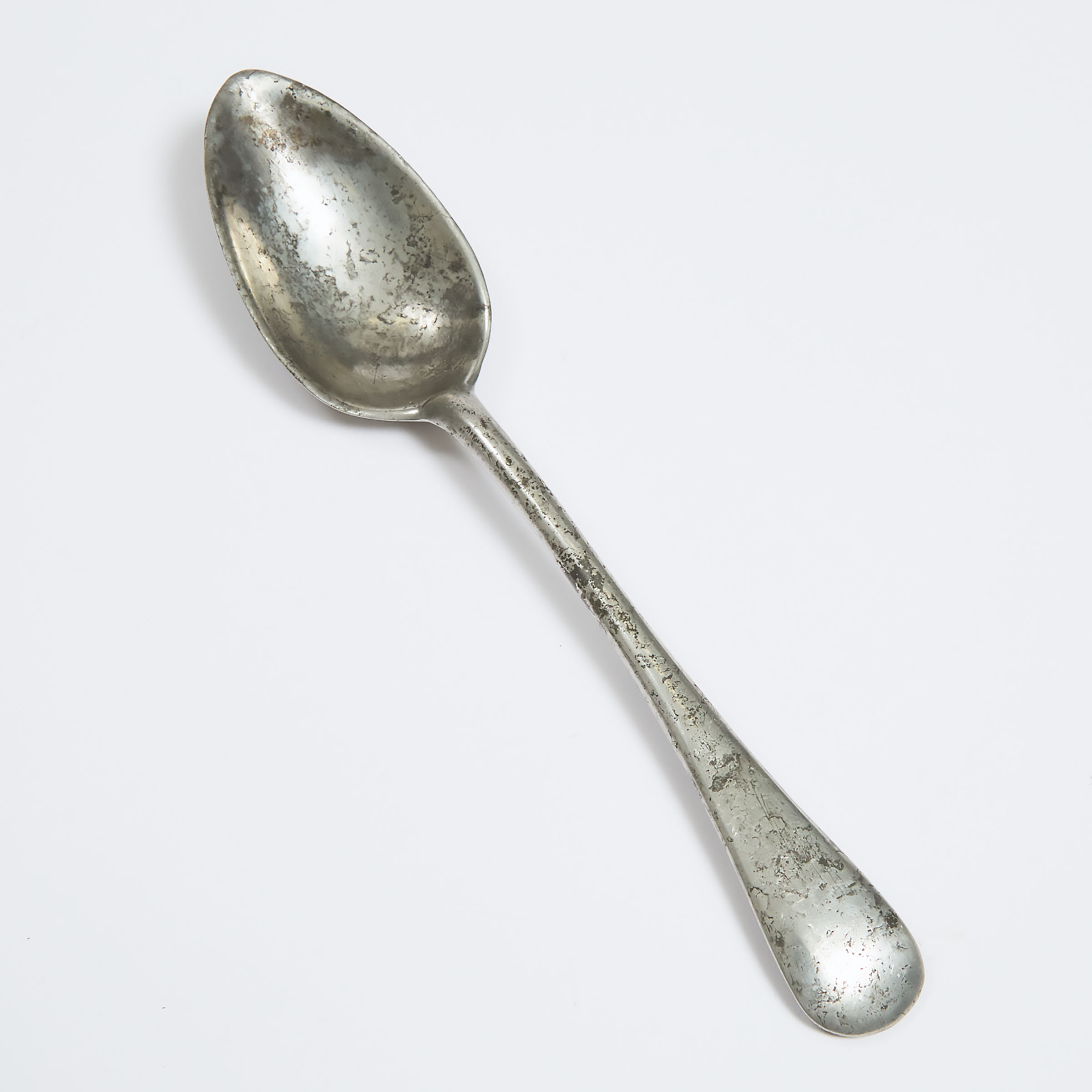 English Pewter Table Spoon, Peter