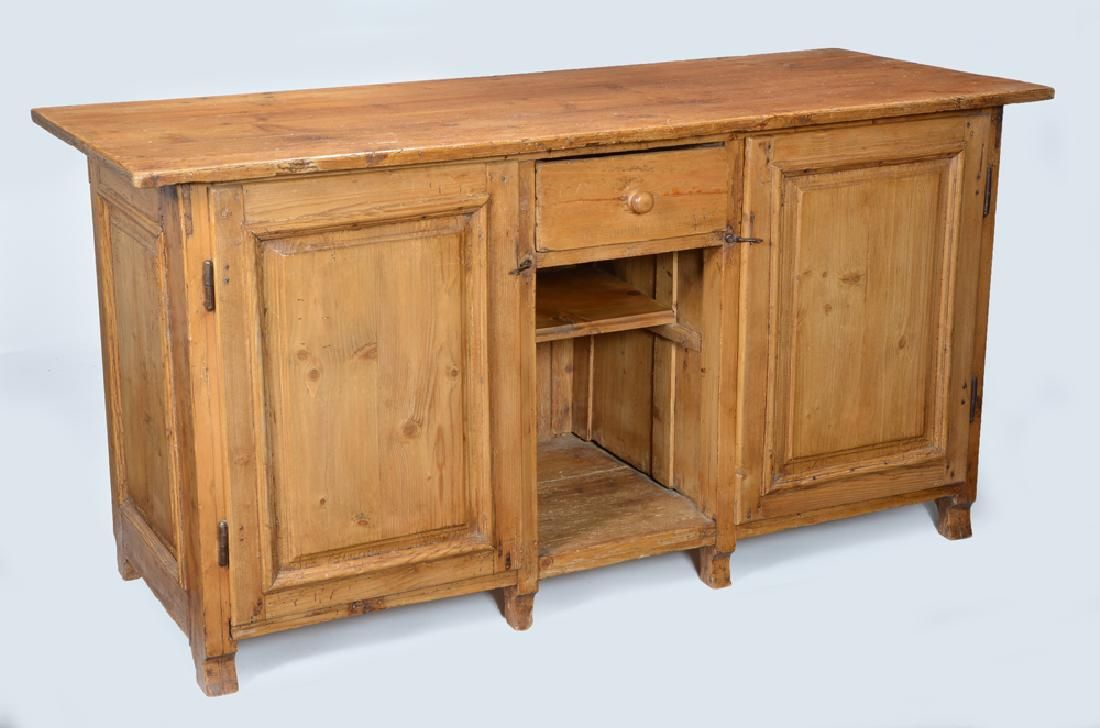 ENGLISH PINE CUPBOARD, 19TH C OR