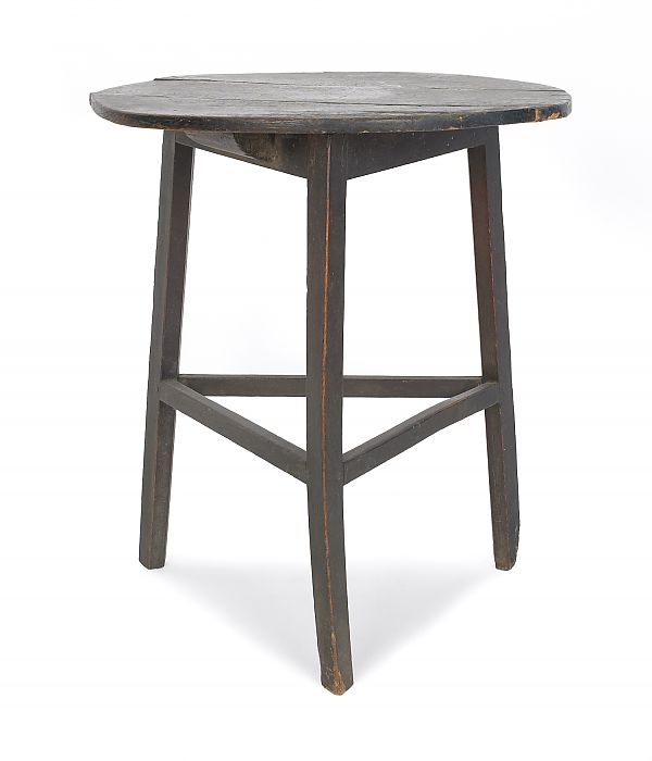 English pine tap table 19th c.