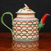 ENGLISH POLYCHROME CREAMWARE T