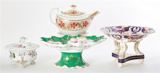 English porcelain centerpiece and
