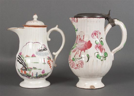 English porcelain chocolate pot