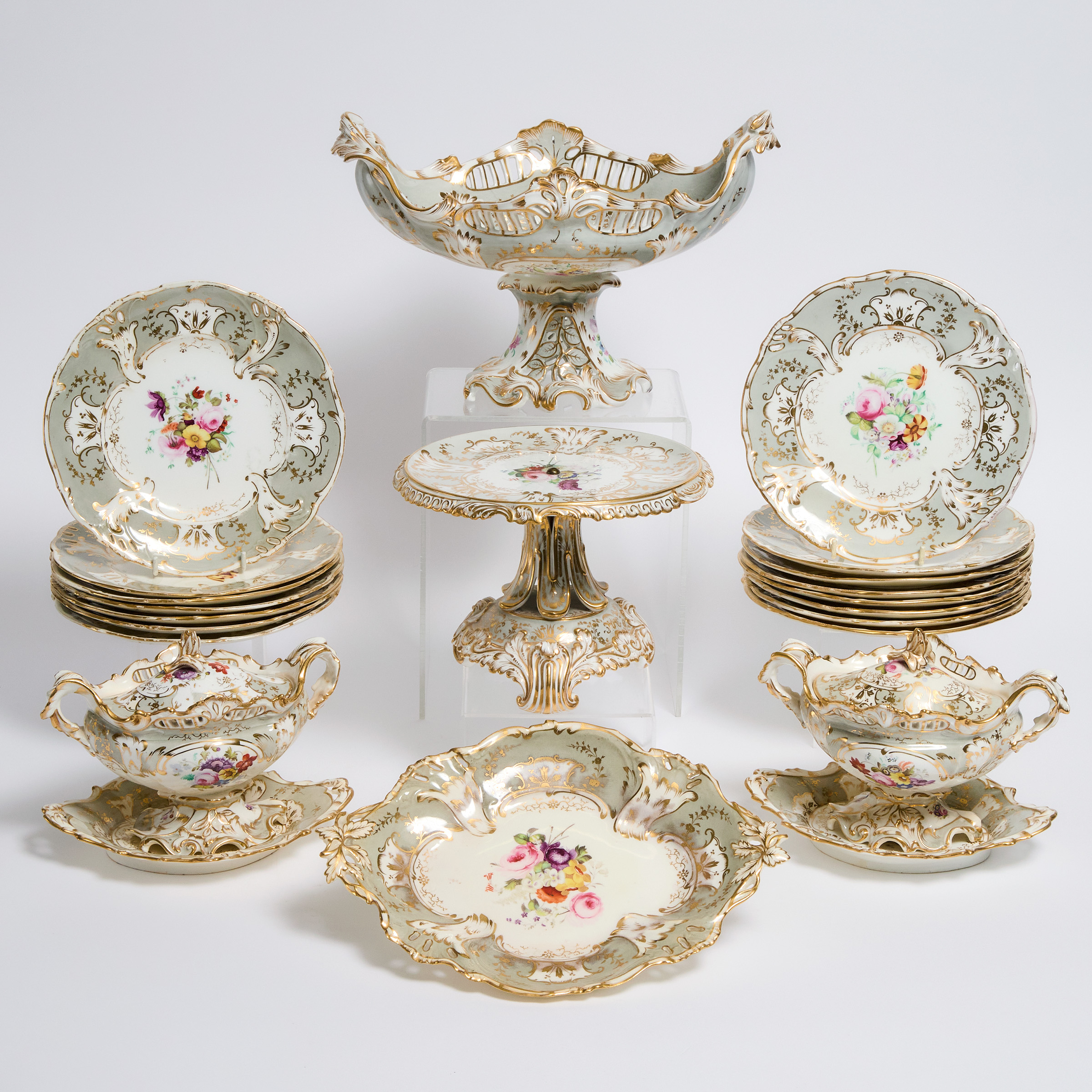 English Porcelain Dessert