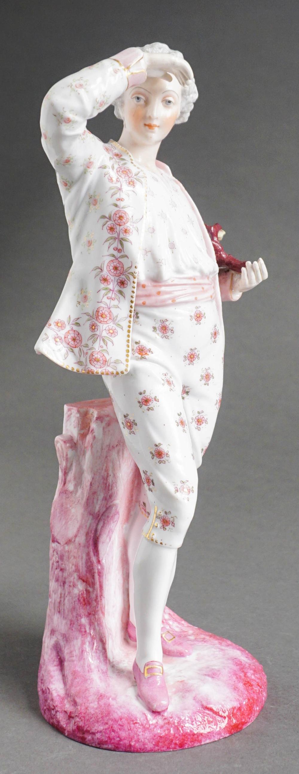 ENGLISH PORCELAIN FIGURE OF A