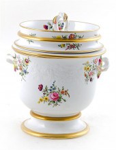 English porcelain fruit cooler