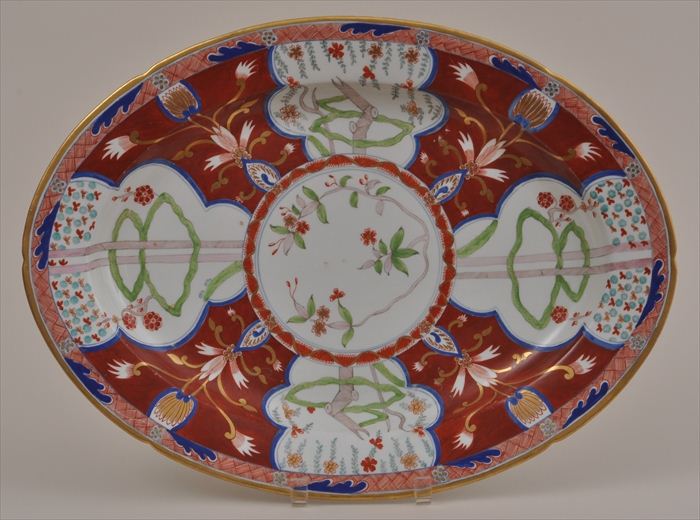 ENGLISH PORCELAIN OVAL PLATTER