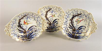 English porcelain part dessert