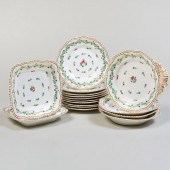 ENGLISH PORCELAIN PART DESSERT