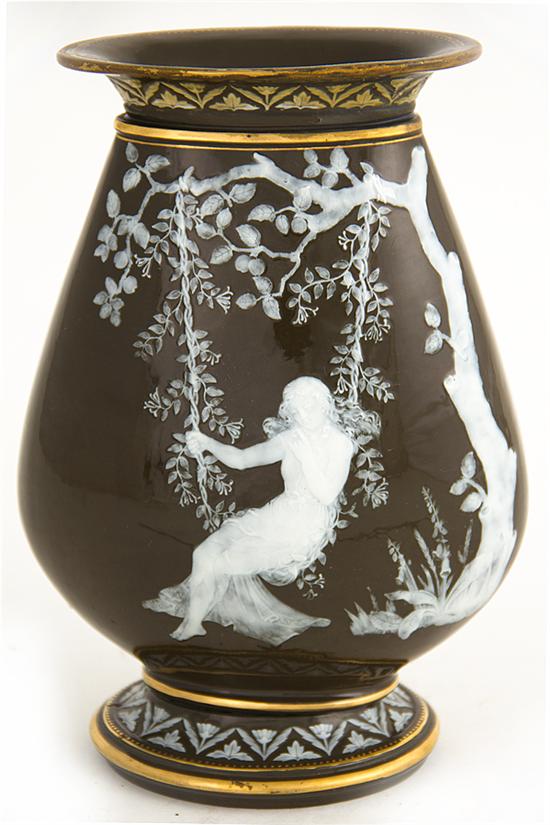 English porcelain pate-sur-pate