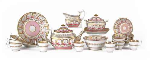 English porcelain tea service early