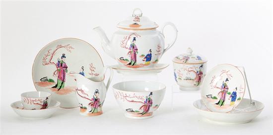 English porcelain tea service