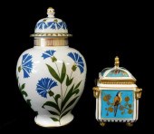 ENGLISH PORCELAIN, TWO PIECES