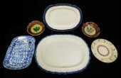 ENGLISH POTTERY, 19TH C., FIVE