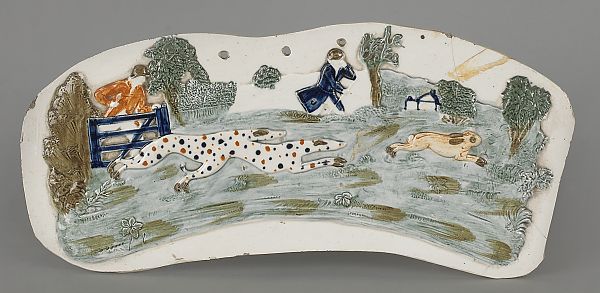 English Prattware plaque ca. 1800
