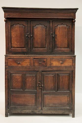 ENGLISH PROVINCIAL TWO-PART OAK