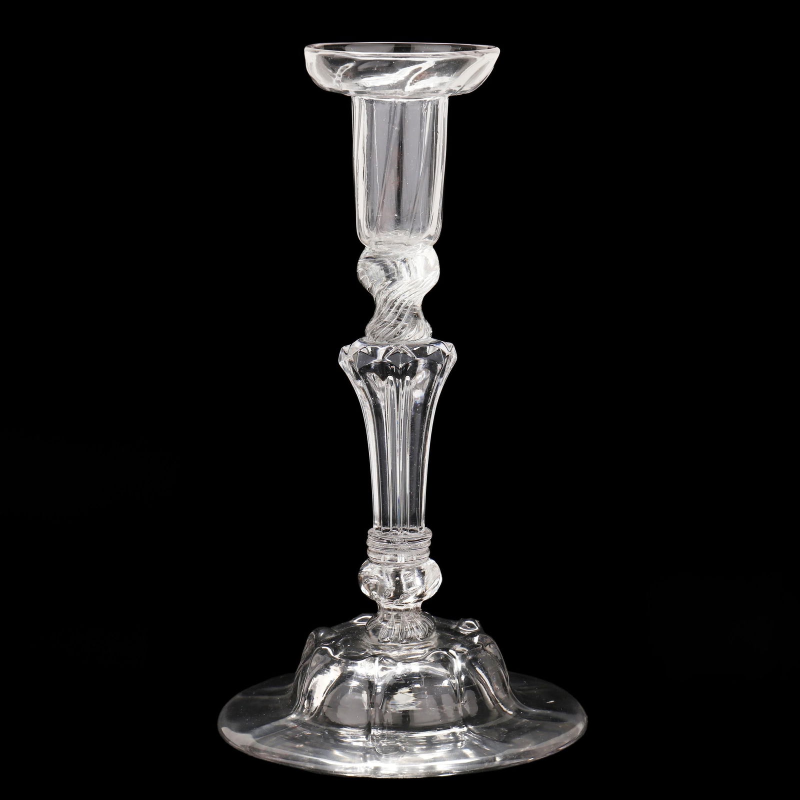 ENGLISH QUEEN ANNE BLOWN GLASS