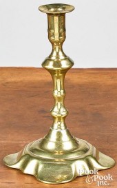 ENGLISH QUEEN ANNE BRASS PETAL