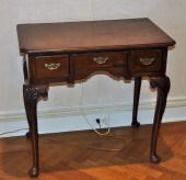 ENGLISH QUEEN ANNE CARVED MAHO