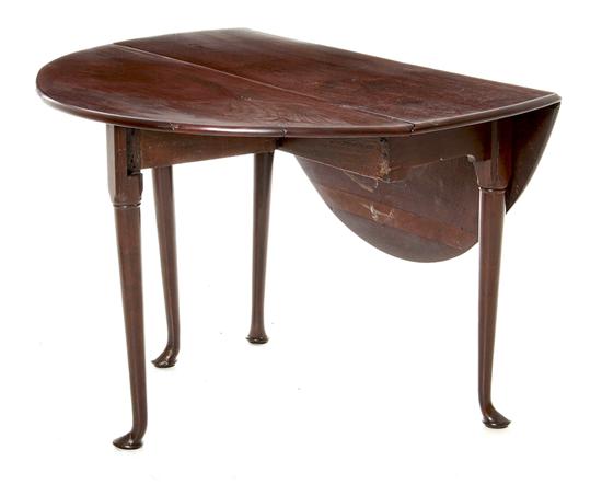 English Queen Anne mahogany