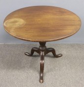 English Queen Anne mahogany te