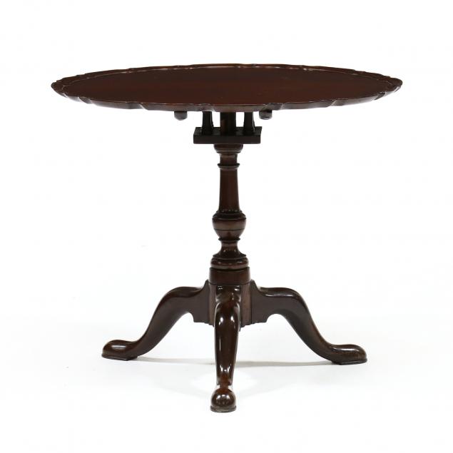 ENGLISH QUEEN ANNE MAHOGANY TILT