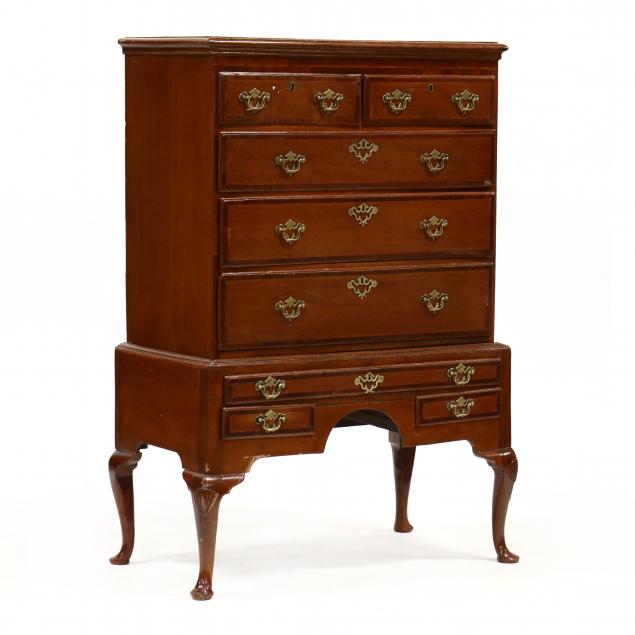 ENGLISH QUEEN ANNE OAK INLAID