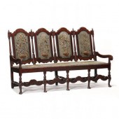 ENGLISH QUEEN ANNE OAK QUADRUP