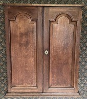 ENGLISH QUEEN ANNE OAK SECRETA