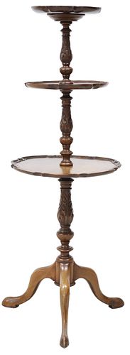 ENGLISH QUEEN ANNE STYLE 3-TIER