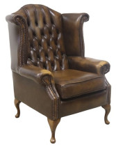 ENGLISH QUEEN ANNE STYLE BROWN