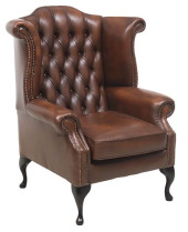 ENGLISH QUEEN ANNE STYLE BROWN