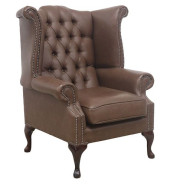 ENGLISH QUEEN ANNE STYLE BROWN